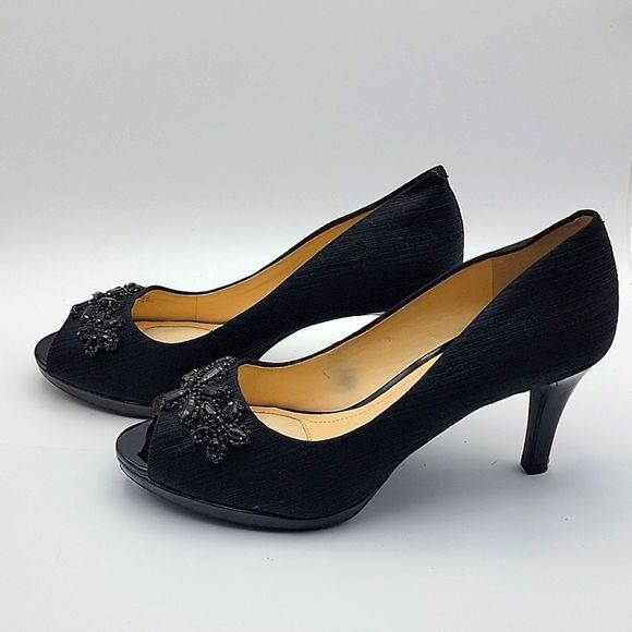 ALEX MARIE Black Heels.  SIZE 9M.  S903 - Picture 4 of 8